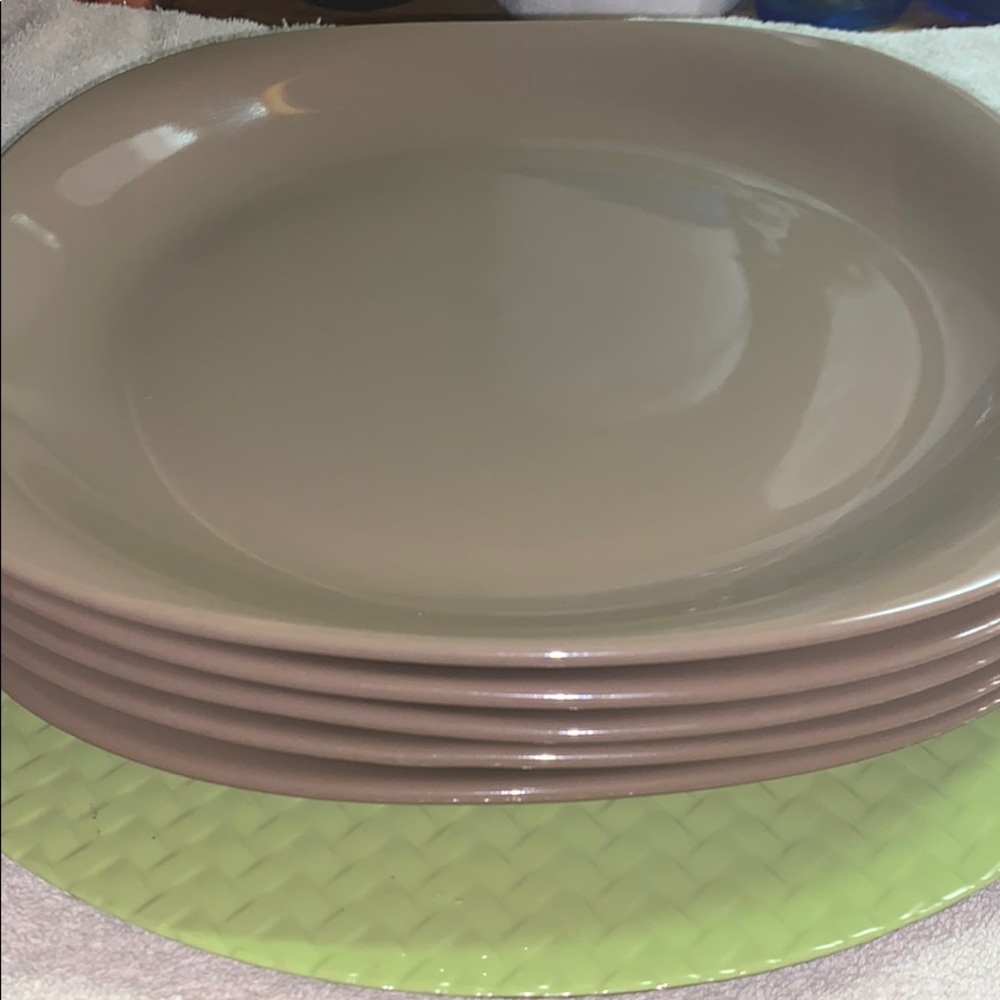 Mocha Dinnerware plates